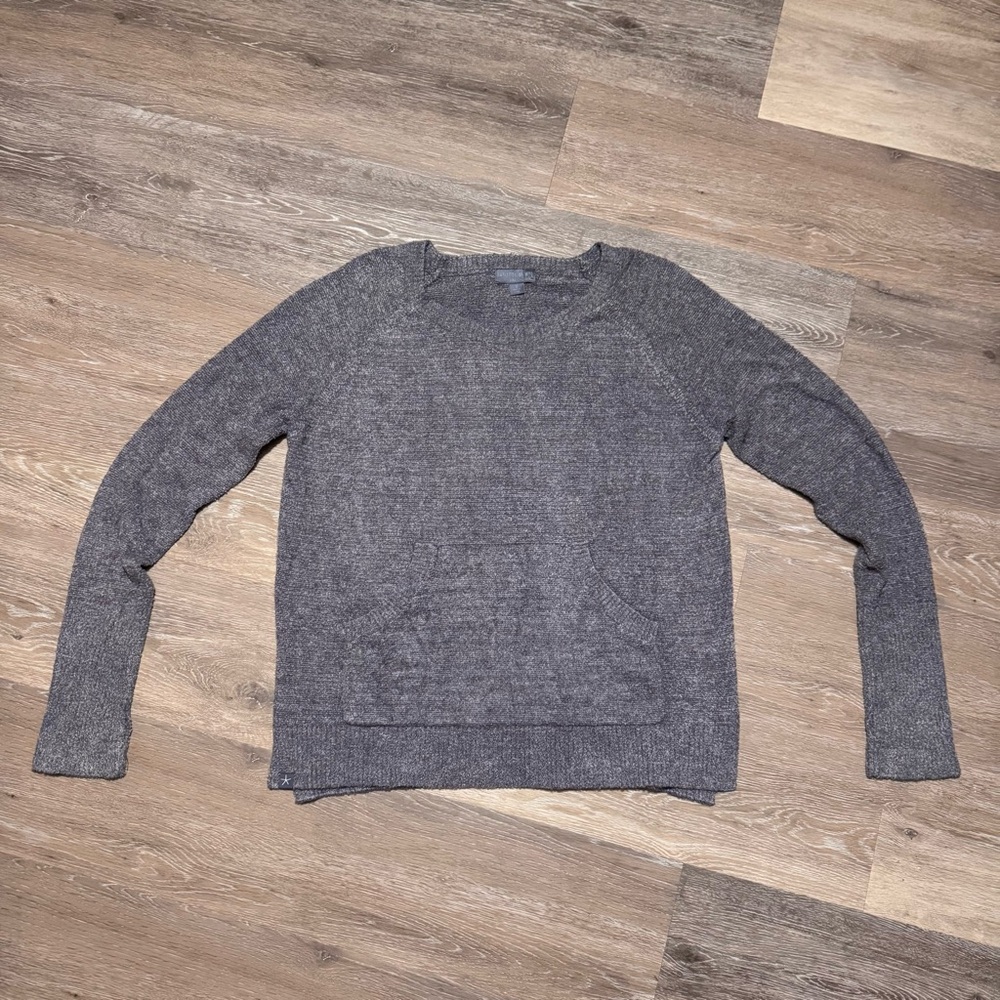 BAREFOOT DREAMS CozyChic Lite Knit Sweater, Raglan Crew Top, Kangaroo Pocket
